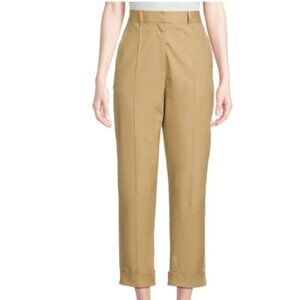 3.1 Phillip Lim Rolled Cuff Cropped Pleated Pants Khaki 2 NWT